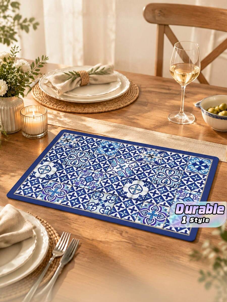 American Style Kitchen Drying Mat, Quick Water Absorbent Countertop Mat, Heat Resistant Coffee Machine Pad, Easy Clean Table Mat - B - View 1