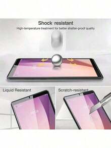 Two Pieces Of Tempered Glass Film Bubble-Free, Scratch-Resistant, Easy To Install. - Clear - View 2