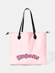 HELLO KITTY AND FRIENDS | SHEIN Women's Cartoon Printed Pattern Convenient Handbag - Sugar Pink - View 3