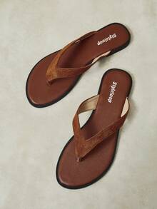 Styleloop Ladies, Buckle, Summer Style, Flat Sandals - Brown - View 5
