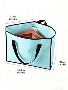 Haus Hana Triangle Hanger Storage Bag Closet Organizer For Corner Space Saving Clothes Holder Rack Pouch Dustproof Wardrobe Travel Portable Hanging Shelf Unit Foldable Tidy Up Daily Use Multi Purpose Containers - Multicolor - View 10