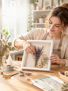 3D Hollow Photo Frame, DIY Dried Flower Frame, Solid Wood Texture Empty Frame, Premium Specimen Frame, 6-Inch Tabletop Photo Frame - Hollow Storage Box - View 6