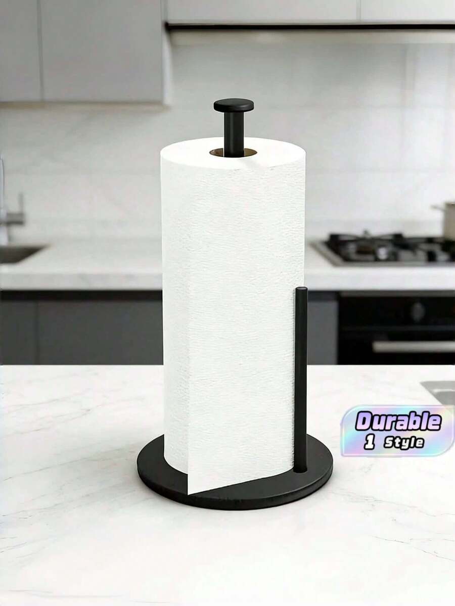 Heavy-Duty Kitchen Paper Towel Holder With Weighted Base – Space-Saving Countertop Storage Unit. Modern Style, Fits Paper Towels & Tissue Rolls. Durable Kitchen Storage Solution, Kitchen Paper Towel Holder - Multicolor - View 1