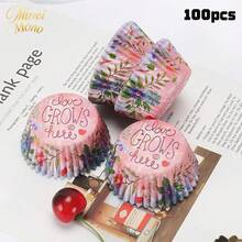 Muroi Mono 100 Cake Cups, Heat-Resistant, Suitable For Holding And Decorating Desserts. It Is Suitable For Family Gatherings, Dessert Shops, Parties, Halloween And Other Festivals To Make Cakes. - Style 2 - View 9