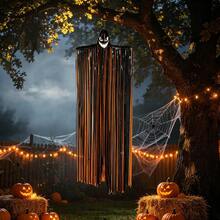 1 PC Halloween Decor Prop DIY Tassel Large Ghost Hanging Ornament, Ghost House Yard Atmosphere Decoration, Ghost Face Hanging Ghost Pendant - Ghost - View 3