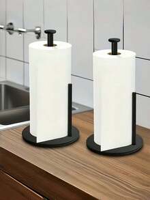Heavy-Duty Kitchen Paper Towel Holder With Weighted Base – Space-Saving Countertop Storage Unit. Modern Style, Fits Paper Towels & Tissue Rolls. Durable Kitchen Storage Solution, Kitchen Paper Towel Holder - Multicolor - View 7