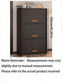 1pc Covered Dust-Proof Shoe Rack, Storage Shelf, Space-Saving, Durable & Stylish, Easy To Assemble & Disassemble, Portable, Suitable For Living Room, Bedroom, Entryway, Office, Home, Multi-Layer Storage, Holiday Gift, Christmas Gift, Gift - Multicolor - View 14