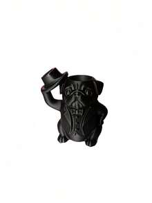 1Pc 3D Printed Gentleman Bulldog Pen Holder, Home & Office Desk Decor - multicolor - View 7