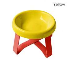 1pc Ufo-Shaped Cat Bowl - 2-In-1 Food And Water Tray, Ufo Stand Protects Neck, Anti-Spill, Anti-Slip, Suitable For Kittens, Puppies, And Small Pet Feeding And Drinking - Multicolor - View 14