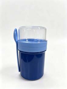 Portable Cup Set For Fruit, Grains, And Yogurt: Leakproof, Dishwasher, Suitable For Work, School, Includes Spatula And Spoon,Sauce Container, Bottom Layer, Milk Cup - Multicolor - View 15