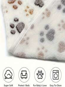 3pcs Soft Flannel Pet Blankets - Machine Washable, All Season, Suitable For Small To Large Cats And Dogs - Multicolor - View 5