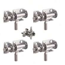 Mini Sliding Bolt Gate Latch, 2.6 Inch Heavy Duty Stainless Steel Barrel Bolt With Padlock Hole, Interior Door Latches (4/6Pack) - 2 inch latch round handle - View 12