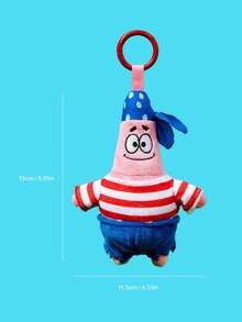 SpongeBob SquarePants | POKOJA LAND ,A Co-Branded 3D Plush Keychain, Cute Standing Shape, Classic Design, Can Be Hung On Bags, Key Chains, Schoolbags, Etc. - Pink - View 6