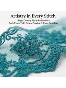 5 Yards European Crown Embroidery Lace Trim, Suitable For Wedding Decorations, Curtains, Tablecloths, Clothing Embellishments, Home Decor, And Beginner Sewing - Multicolor - View 6