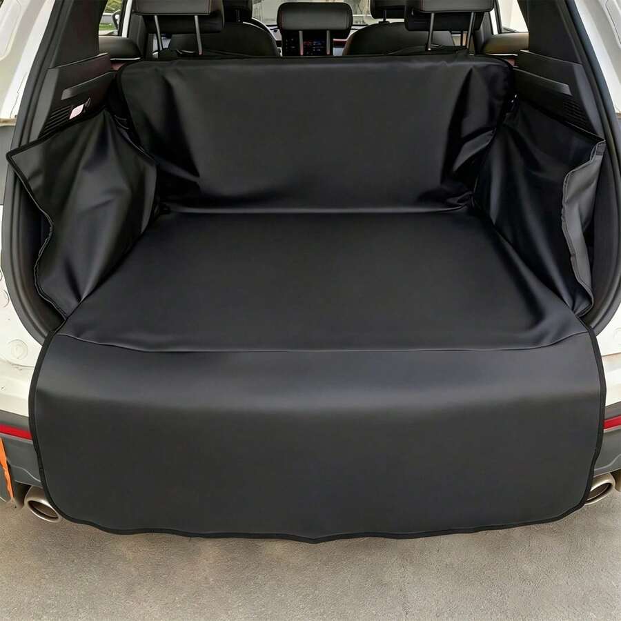 1pc Heavy Duty Non-Slip Trunk Mat, Full Coverage Cargo Liner Car Trunk Protector, Waterproof Pet Trunk Mat, Suitable For Dogs, Pet Car Seat Cover, Durable Pet Trunk Mat, Seat Liner Protector, Suitable For Sedans, Wagons, SUVs - Multicolor - View 1
