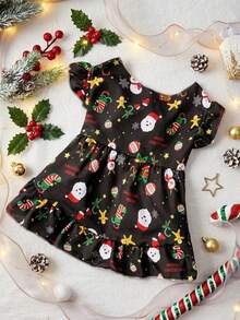 PETSIN 1pc Christmas Dog Clothes Santa Claus Princess Dress - Multicolor - View 1