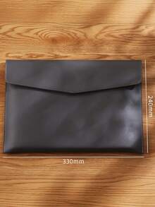 1PC Large Capacity Double Layer Magnetic Closure Multi Functional Business Document Bag File Folder Briefcase Office File Organizer For Men Women Professionals Business Travel Office Christmas New Year Gift Office Supplies - one size fits all - View 9