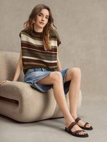 Solecia Sandal Datar Wanita Terbaru, Sandal Selop, Nyaman dan Kasual. - Coffee Brown - View 4
