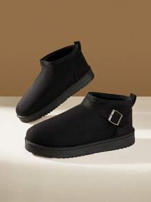 CUCCOO EASI Sepatu Wanita, Sepatu Bot Salju Wanita, Cocok untuk Pemakaian Sehari-hari di Musim Gugur dan Musim Dingin - Hitam . - View 8