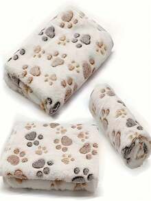 3pcs Soft Flannel Pet Blankets - Machine Washable, All Season, Suitable For Small To Large Cats And Dogs - Multicolor - View 2