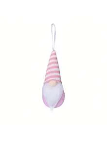3Pcs Standard Size Knitted Wool Handmade Delicate Lightweight Hanging Design Forest Doll Pendants Faceless Man Ornaments For Christmas Tree Decoration Holiday Party Home Indoor Display Winter Season Festive Atmosphere Decor Accessory - Pink - View 6