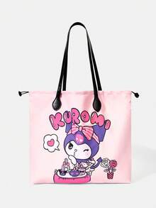 HELLO KITTY AND FRIENDS | SHEIN Women's Cartoon Printed Pattern Convenient Handbag - Sugar Pink - View 1