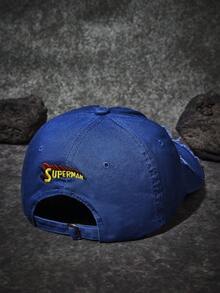 SUPERMAN X Joivida 1PC Casual Sporty Women's Baseball Cap, Cute Design With IP Collaboration, Perfect For Everyday Casual Wear - Blue - View 3