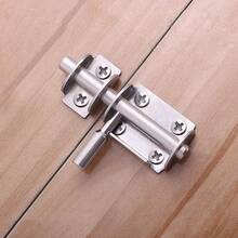 Mini Sliding Bolt Gate Latch, 2.6 Inch Heavy Duty Stainless Steel Barrel Bolt With Padlock Hole, Interior Door Latches (4/6Pack) - 2 inch latch round handle - View 5