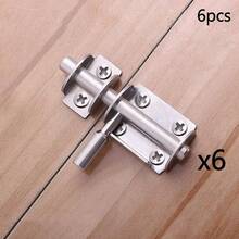 Mini Sliding Bolt Gate Latch, 2.6 Inch Heavy Duty Stainless Steel Barrel Bolt With Padlock Hole, Interior Door Latches (4/6Pack) - 2 inch latch round handle - View 11