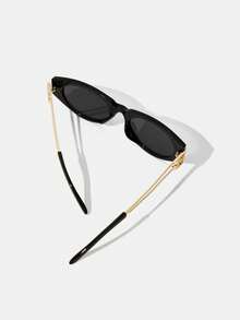 Maija Hollow Temple Black Frame Cool Sunglasses Fashion T - Black Phnom Penh - View 4