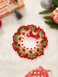 PETSIN 1pc Cat And Dog Universal Pet Christmas Bib, Cute Holiday Style Tie Up Drool Bib, Suitable For Cats And Small Dogs, Suitable For Holiday Parties, Dress Up Shoots, And Daily Decoration Wear - Multicolor - View 12