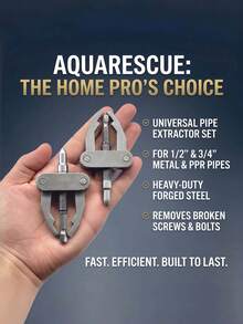 1PC Broken Screw Extractor Pipe Thread Remover For 1/2 Inch 3/4 Inch Pipes Remove Damaged Stripped Broken Bolts High Strength Durable Pipe Repair Tool Plumbing Tool Home Repair Essentials - 1Pc pipe broken wire remover - View 2