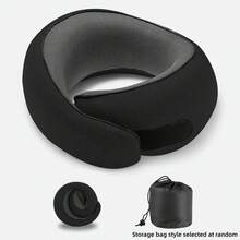 Grey Memory Foam Travel Neck Pillow – Compact, Comfortable, And Ergonomically Designed For Use On Planes, During Car Rides, Or At Home; Suitable For A Wide Range Of Users. - Multicolor - View 11