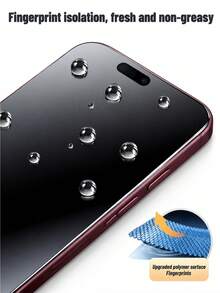Teckwe 2 buah Pelindung Layar Privasi Matte Kompatibel dengan iPhone 18 Pro Max, Terbuat dari Film TPU Lembut (Bukan Kaca Tempered), Anti Jatuh dan Anti Benturan, Pelindung Layar dengan Fungsi Privasi, Kompatibel dengan iPhone 18 Pro Max/18 Pro/Duo/17 Pro Max/16/15/14/13/12/11/XS/8/7, Bahan Non-Kaca - Hitam - View 3