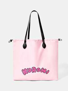 HELLO KITTY AND FRIENDS | SHEIN Tas Tangan Praktis Wanita dengan Motif Kartun - Baby Pink - View 3