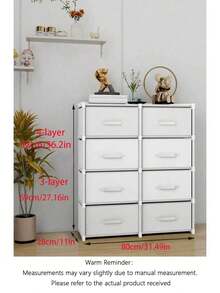 Portable Closet; Closet Organizer, Multi-Functional Storage Unit, Small To Medium Size, Cube With Drawer, Dust-Proof Wardrobe, Storage Rack, Shoe Rack, Shoe Cabinet, Freestanding Display, Easy Assembly, Floor-Standing Storage Rack, Book Storage - Multicolor - View 13