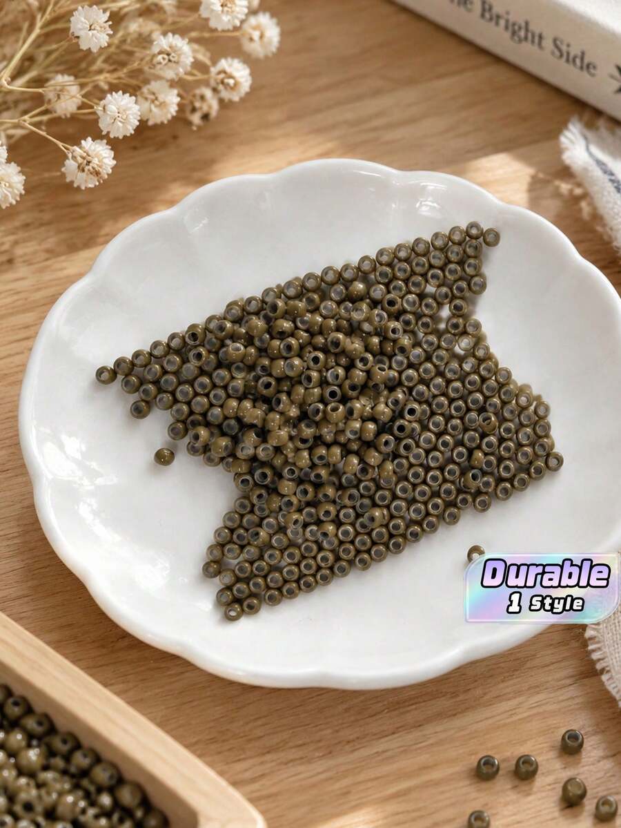 1000個 3.0奈米接髮環,矽膠銅扣接髮環,髮束配件,無縫微接髮扣 - 米色 - 查看 1