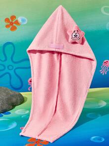 SpongeBob SquarePants | SHEIN 1件裝卡通乾髮帽，適合不同髮量，家用浴室裝飾 - 彩色 - 查看 8