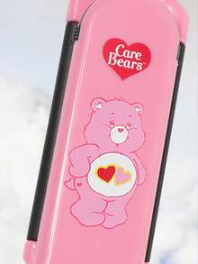 SHEIN X Care Bears 卡通熊圖案可折疊梳妝鏡髮梳，輕巧便攜梳子，附理髮梳齒，可愛旅行尺寸口袋刷，適合日常理容與隨身補妝 - 深粉色 - 查看 4