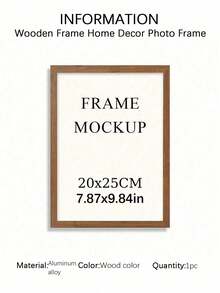SURELIFE 1/3pcs  MDF Wood Frame For Bedroom Living Room Home Decoration Photo Frames Wall Art Pictures Frame For Tabletop And Wall Mounting Canvas Photo Painting Wood Frame - Wood color - View 13