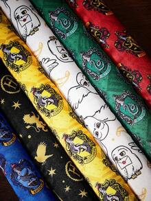 HARRY POTTER X SHEIN 6-Piece Cartoon Printing No Heat Curling Tool Set, - Multicolor - View 3