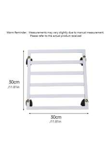 Heavy-Duty Metal Cart, Non-Slip Wheels With Lockable Mechanism, Sturdy Square Shelves - Multi-Purpose Cart For Indoor And Outdoor Use With Locking Mechanism, Suitable For Home, Garden - Multicolor - View 17