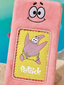 SpongeBob SquarePants | SHEIN 1個卡通卡包，可愛造型，適合放置偶像小卡、工作卡、校園卡、交通卡等，透明PVC視窗設計，可掛在包包上 - 海綿寶寶 - 查看 2
