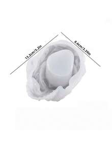 Drop Glue Relief Skull Pen Holder Mold Gothic Style Halloween Atmosphere Ornament Gypsum Concrete Silicone Mold. - skull - View 3