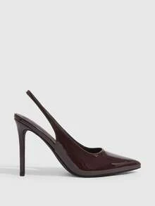 CUCCOO SZL Ladies Summer Graduation Shoes, Dinner Shoes, Holiday Shoes - Coffee Brown - View 2