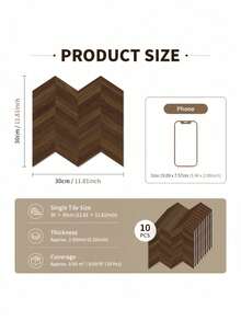 Irregular Thickened Wood Grain Foam Floor Sticker Matte Frosted Self Adhesive Waterproof Decorative Tile Decal For Home Bathroom Kitchen Floor Wall Easy Clean Peel And Stick - one-size - View 11