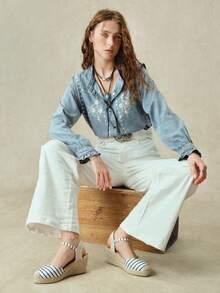 Styleloop Women's Bohemian Buckle Design Fashion Women's Shoes - Blue - View 7