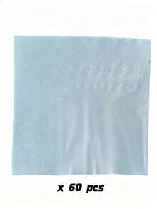 60pcs/100pcs,Light Blue, Napkins, Disposable Tissues, Suitable For Parties/Birthdays/Festivals/Weddings,4.92x4.92inches - Light Blue - View 8
