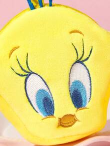 LOONEY TUNES X SHEIN 1Pc Cute Design, Can Store Cards, Coins, Lipstick, Etc., Can Be Hung On The Bag - Yellow - View 4
