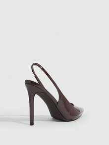CUCCOO SZL Ladies Summer Graduation Shoes, Dinner Shoes, Holiday Shoes - Coffee Brown - View 3